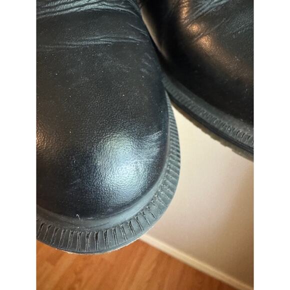 Dr. Martens Chelsea Black Flora Boot Vegan Leather 6 - Picture 9 of 12